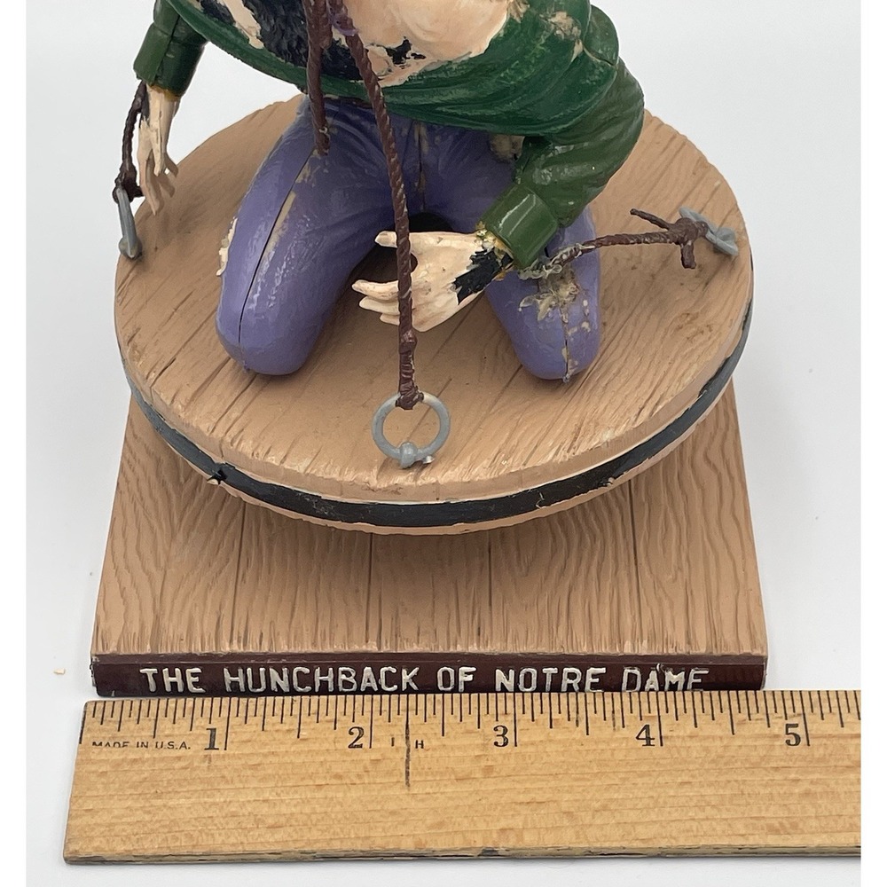 Vtg. 1963 Aurora HUNCHBACK Notre Dame Monster Model Kit Assembled Hand Painted - Picture 14 of 15